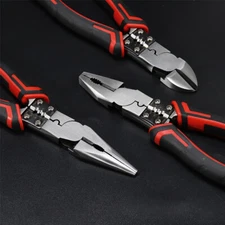 Professional Diagonal Wire Pliers Stripper Crimper Cutter Multi Crimping Tool
