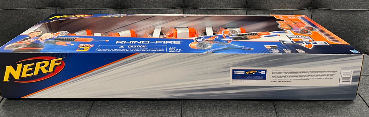 Nerf Rhino-Fire N-Strike Elite Blaster #B3479 Rare Brand-New