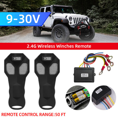 Wireless Winch Remote Control Kit for Jeep Truck ATV SUV 12V Switch Handsset USA - Picture 2 of 12