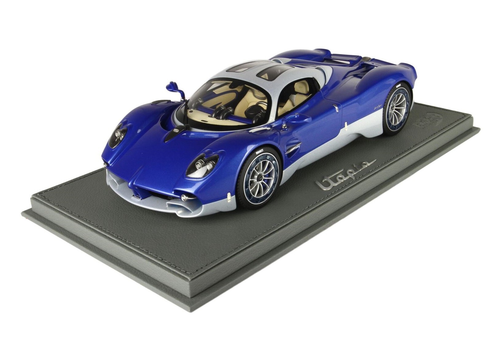 Pagani Utopia M208 Blue Metallizzato BBR P18223E1 maquette haut de gamme 1/18