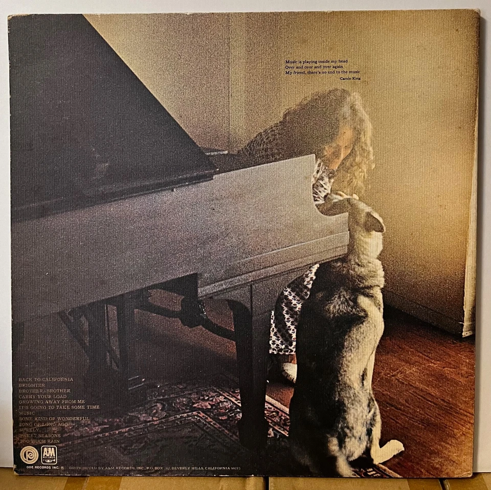 Carol King Music Japan Vinyl LP Obi QS Matrix Quadraphonic 4A-2 - Image 2 of 4