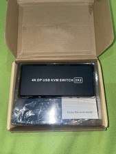 Processore video/audio 4k dp usb kvm switch 2x2 processore audio-video