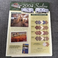 2004 Sunline Travel Trailer Brochure RV Solaris