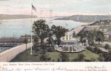 1906 Hudson River From Claremont New York NY UDB Undivided Postcard E17