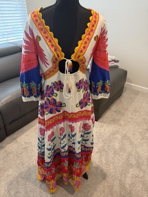 Farm Rio Tropical Print Maxi Dress NWOT