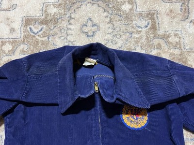 Vintage 50s 60s FFA Jacket Chain Stitch Corduroy Talon Zipper
