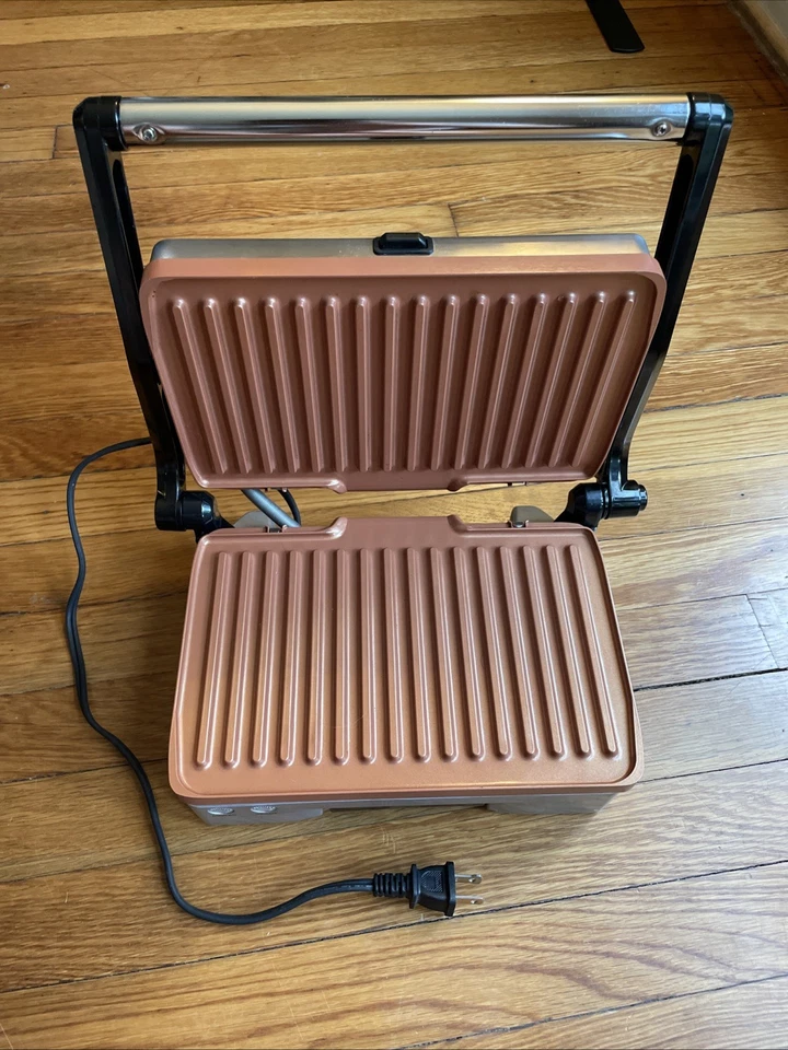 Bialetti Panini Grill Ceramic Copper - Stainless Steel,Copper - Image 2 of 3