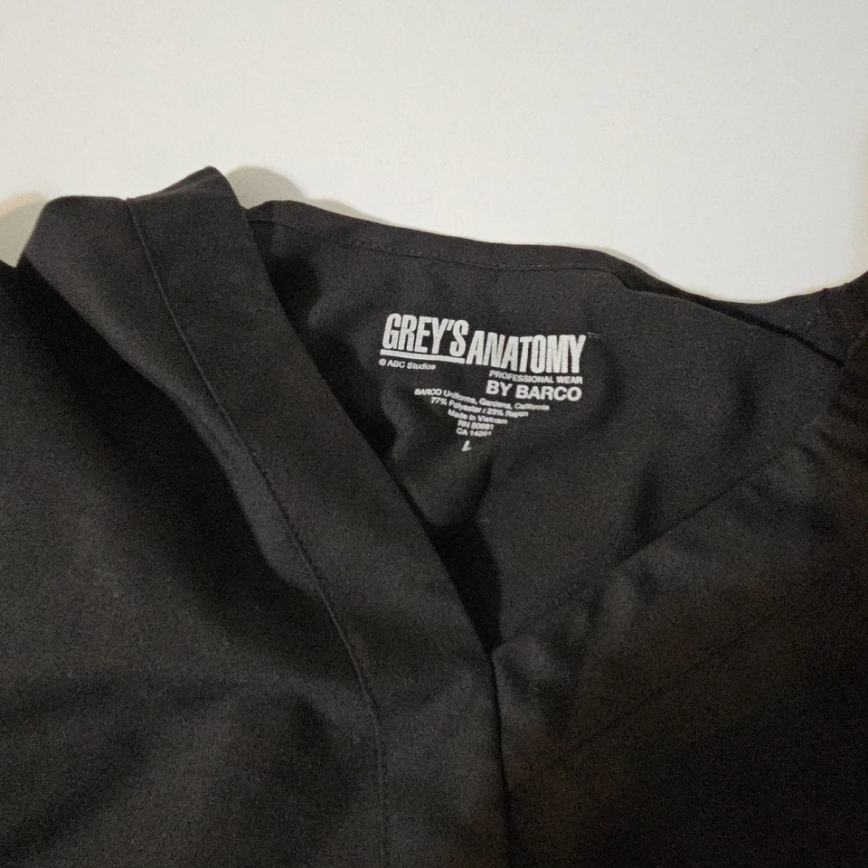 Grey's Anatomy by Barco Scrub Set Womens M Purple V Neck Top Pants Uniform - Image 3 of 4