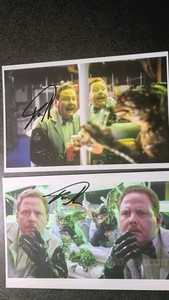 DAN STANTON As LEWIS 2 Hand Signed Autograph 4X6 PHOTO S -TWIN ACTOR -GREMLINS 2
