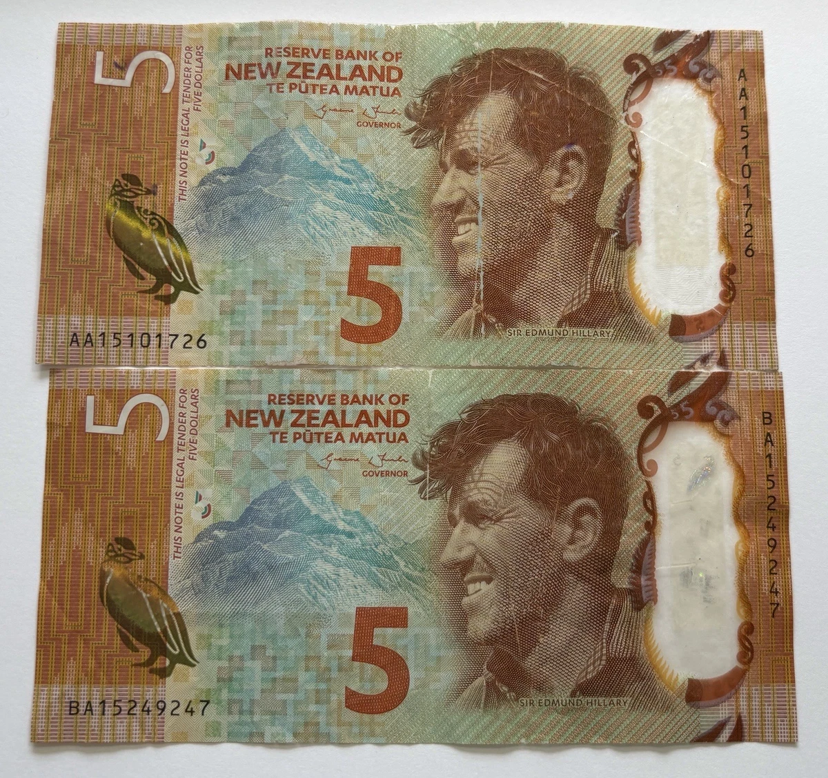 Polymer Note New Zealand Paper Money for sale | eBay