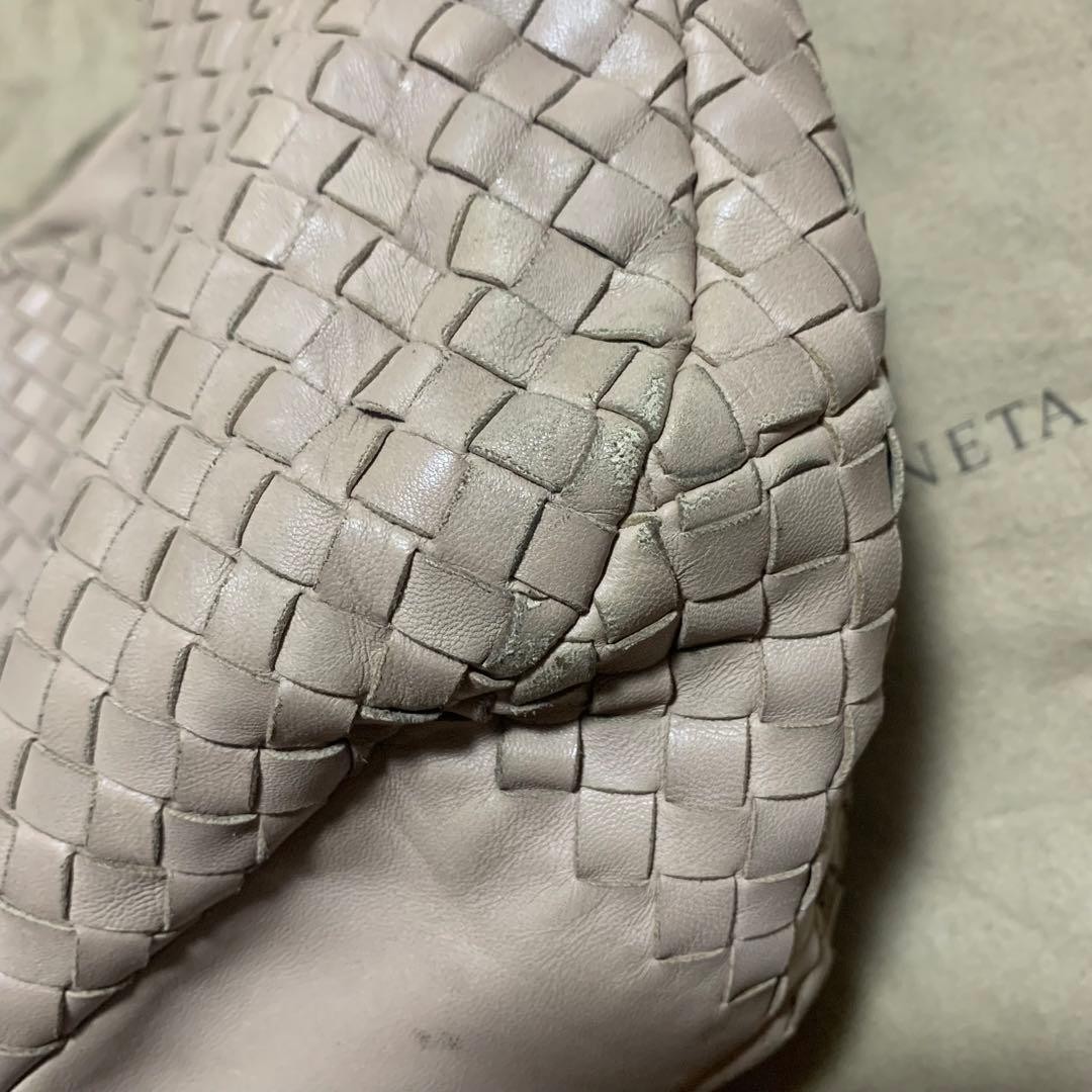 BOTTEGA VENETA 125787 Intrecciato Shoulder Bag Beige Leather Italy Pre-Owned thumbnail 10