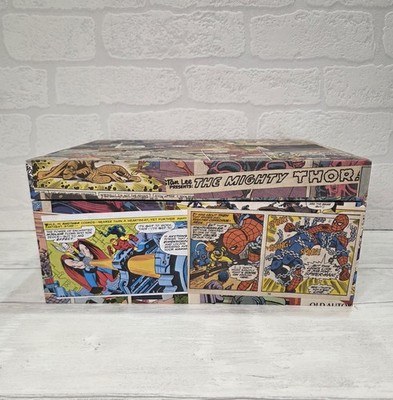 Marvel Comic verzierte Andenkenbox Retro Unikat Geschenk Spiderman Iron-Man Hulk