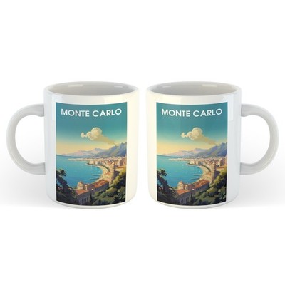 11 Unzen Keramiktasse - Urlaubsstädte - Monte Carlo - Reiseziele der Welt - Urlaubsgeschenk