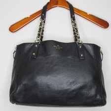 Bolso de Mano Kate Spade Cobble Hill Andee Cuero Negro Correa de Cadena
