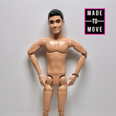 Barbie Ken Fashionistas #236 Made to Move MtM Hybrid Basics Slim Body NUDE
