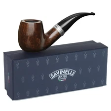 Savinelli Trevi Smooth 616 KS, Billiard Briar Tobacco Pipe, 6mm Filters