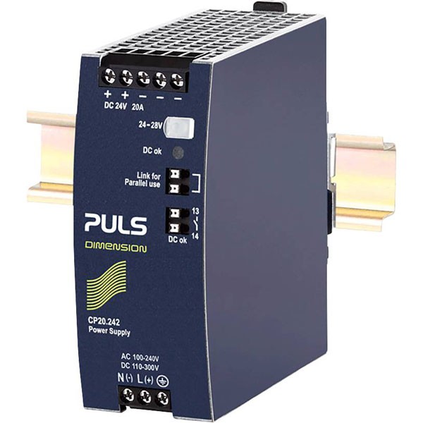 PULS DIMENSION Rail PSU 24V 20A 480W 1 Output Rail Mount