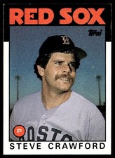 1986 Topps Steve Crawford Boston Red Sox #91
