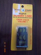 NIP Johnny Stewart Digital Memory Card Crow Calls Vol 1 for Prey Master Caller