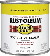 Rust-Oleum 7747730 Stops Rust 8 Fl Oz (Pack of 1), Gloss Sunburst Yellow 