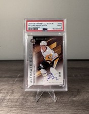 Upper Deck 2024-25 Ultimate Collection Rutger McGroarty Gold /99 RC PSA 9