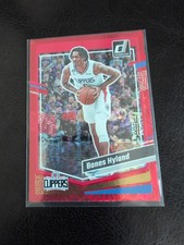 🔥2023-24 Donruss Bones Hyland #1 Los Angeles Clippers International Red  /88 SP