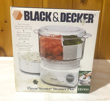 Vtg Black & Decker Steamer in Box Flavor Scenter Plus HS900 Open Box 1990's