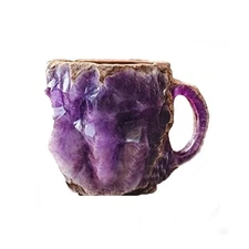 6.8oz Imitation Mineral Crystal Coffee Mugs Resin Latte Cup  Christmas Gift/