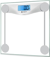 Digital Body Weight Bathroom Scale 6mm Tempered Glass 400 Pounds Etekcity Large