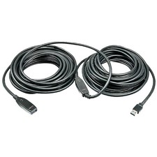 Image of LINDY 43322 USB cable USB 3.2 Gen 1 USB-A plug to socket 15m Black