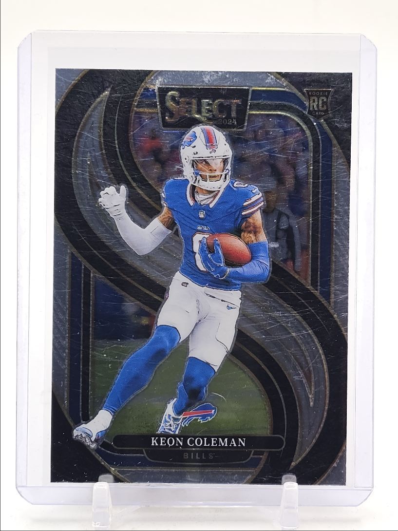 KEON COLEMAN 2024 SELECT FOOTBALL PREMIER LEVEL ROOKIE BILLS #153 RC Q4348