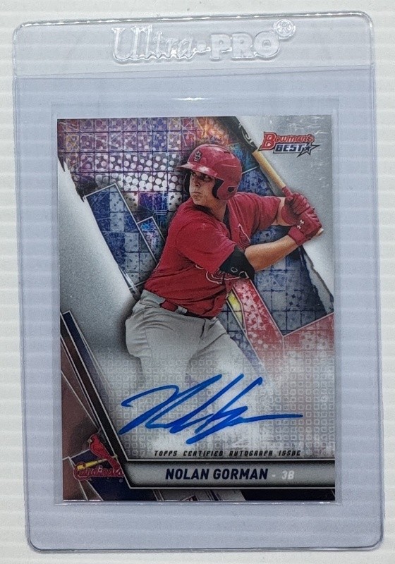 2019 Bowman's Best Nolan Gorman Best of 2019 Auto #B19-NG