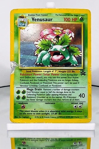 Damaged Venusaur - 13 - Holo Promo - Pokémon Black Star Promo English
