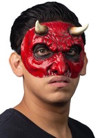 Teufels Halbmaske - Fasching Halloween KostüM - Charakteristisches Satan Antlitz
