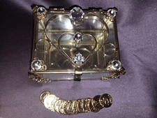 ARRAS DE BODA GOLD WEDDING CEREMONY UNITY 13 COIN SET CHEST BRIDAL Rhinestones
