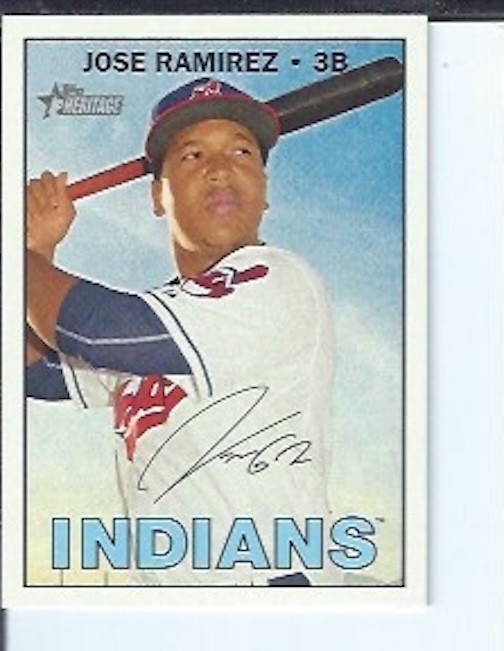 Jose Ramirez  2016 Topps Heritage High Numbers