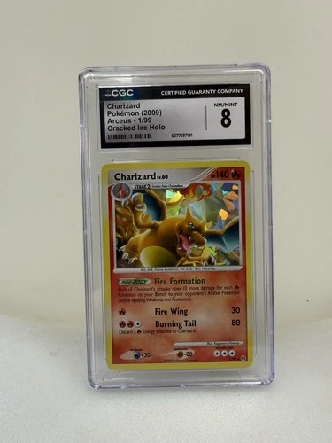 Charizard Pokémon (2009) Arceus - 1/99 Cracked Ice Holo CGC 8