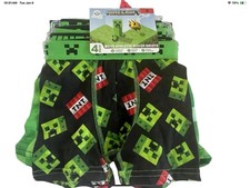 Minecraft Boys Boxer Briefs Size 4 Moisture Wicking /Poly/Spandex, Stretch NWT