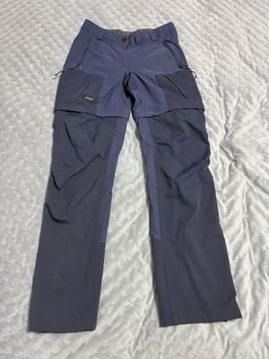Decathlon Forclaz MT500 Trek Zip Off Mens Hiking Pants Blue Technical 28x31