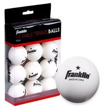 Franklin Sports Ping Pong Balls - Official Size  Weight White 40Mm Table Tennis