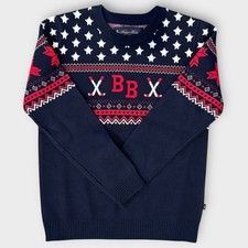 Brooks Brothers Boys Cotton Jacquard BB Fair Isle Sweater Size 7 Year