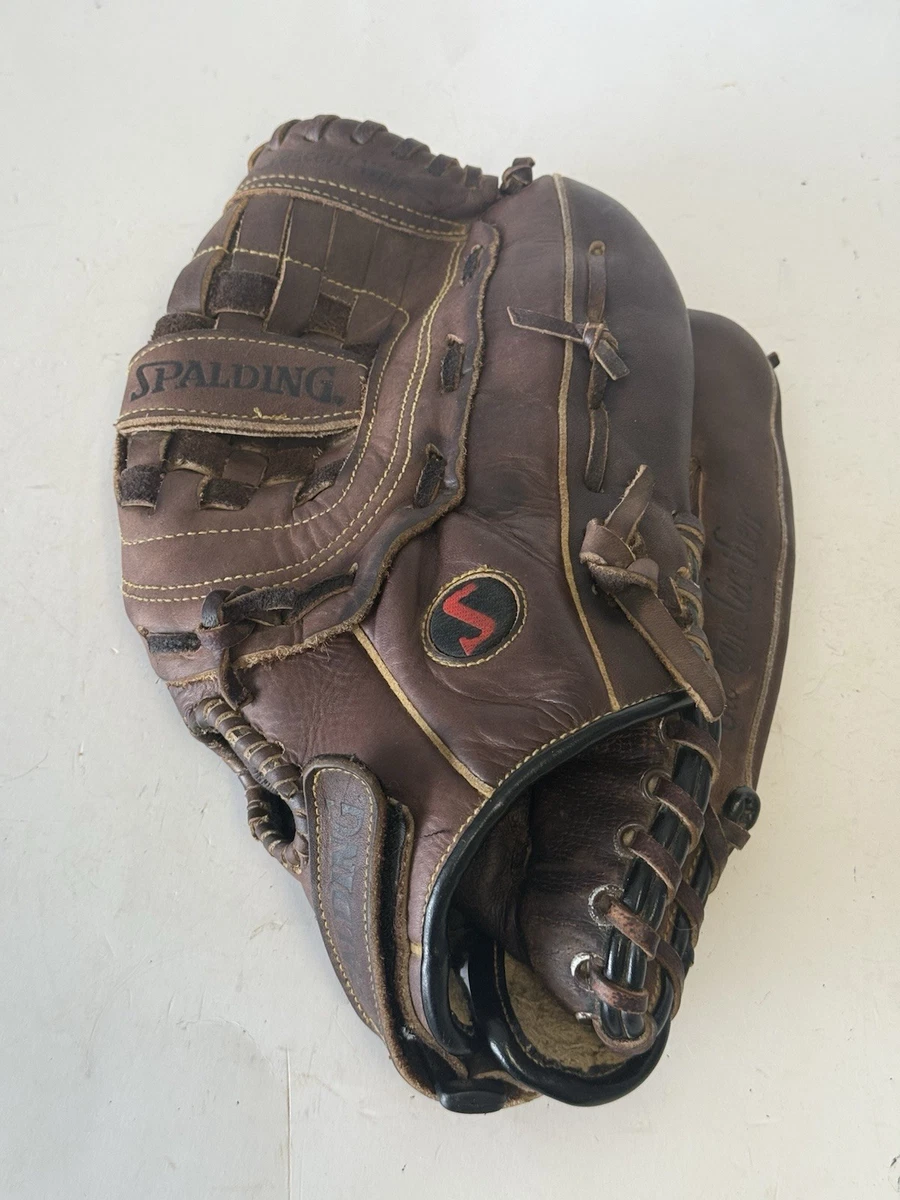 Gant De Baseball Vintage Spalding Jim Rice - Cuir - Taille 12.5 Pouces - Main Droite