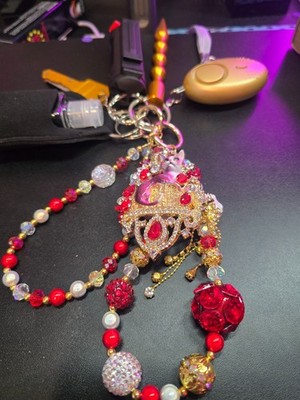 Women's Bling Self-Defense Keychain Set   Stylish Protection on the Go!  