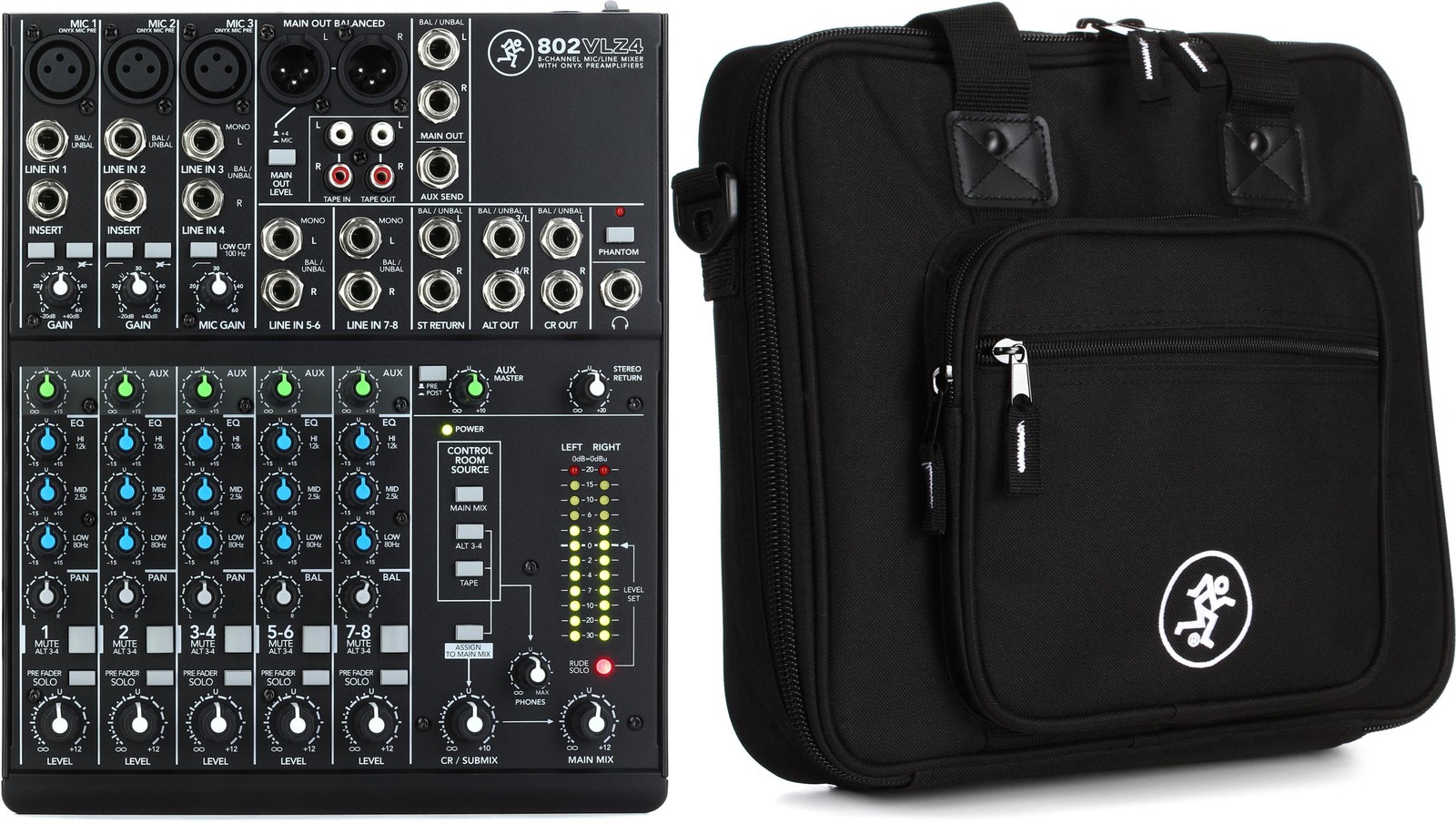 8-канальный аналоговый микшер Mackie 802VLZ4 комплект Mackie 2036809-09 Value 44490₽