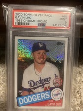 2020 Topps Silver Pack Gavin Lux Rookie Mojo 1985 Chrome Promo Refractor PSA 9!!