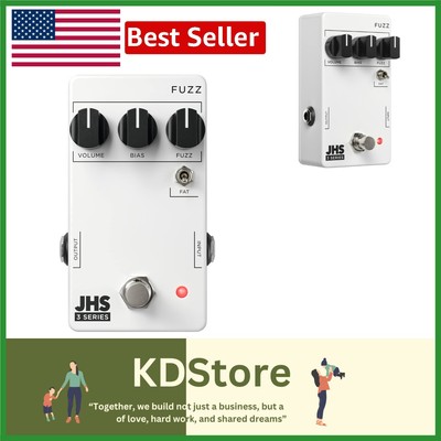 3 Series Fuzz Pedal - Versatile Vintage & Modern Guitar Effects in Clear