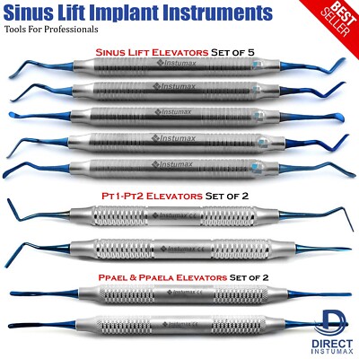 9 Pcs Sinus Lift Instruments Set Kit Implant Dental Dentistry Dental Care CE