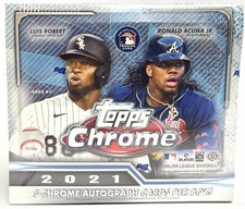 2021 Topps Chrome Baseball HTA Jumbo Hobby 8-Box Case