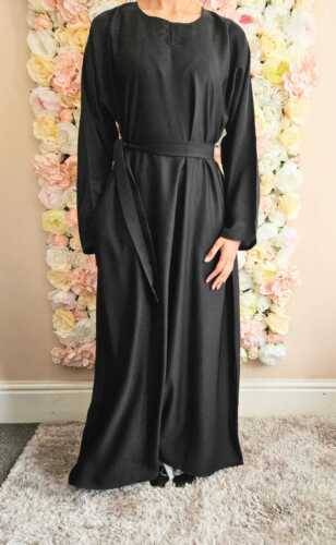 Damen-Maxikleid einfach Abaya Jilbab Jubba Damen Größen 52 54 56 58 - Bild 2 von 13