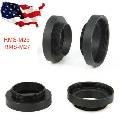 Microscope Objective Adapter Ring M25 M27 to RMS Thread for Microscope US